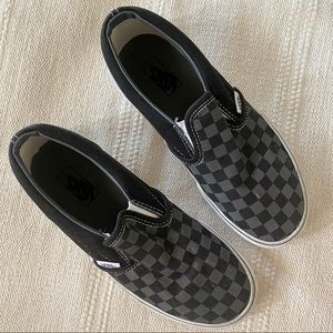 Vans Checkered Print Slip Ons